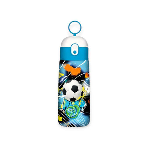 Picture of SEVEN FOOTBALL THERMAL BOTTLE WITH STRAW 460ML